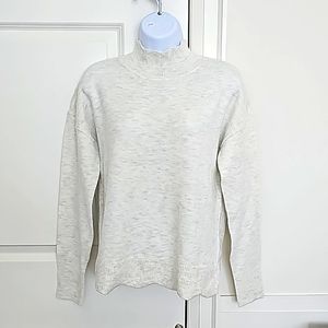 Women's Sweater With Scalloped Edges